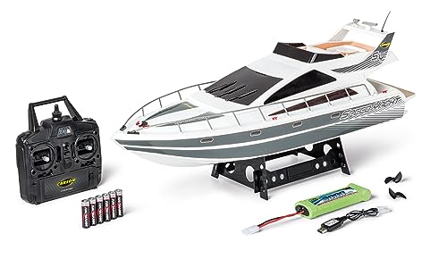 Carson 500108045 Speed Yacht 2.4G 100% RTR - Ferngesteuertes Boot, RC Boot, Ferngesteuertes Boot für Kinder und Erwachsene, inklusive Fernsteuerung von Carson