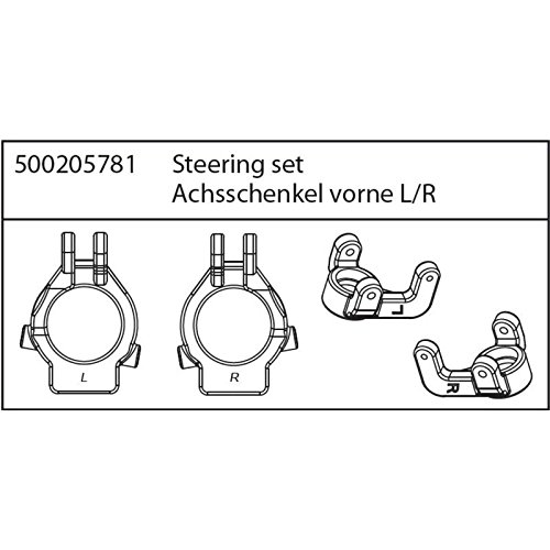 Carson 500205781 - X8 Specter Achsschenkel vorne Links/rechts Carson 500205781 - X8 Specter Achsschenkel vorne Links/rechts von Carson