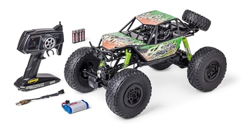 Carson 500404289 1:8 Dirt Crawler 4x4 100% RTR grün - Ferngesteuertes Auto, RC Auto, RC Fahrzeug, RC 1:8, Ferngesteuertes Spielzeug, RC Crawler für Kinder von Carson