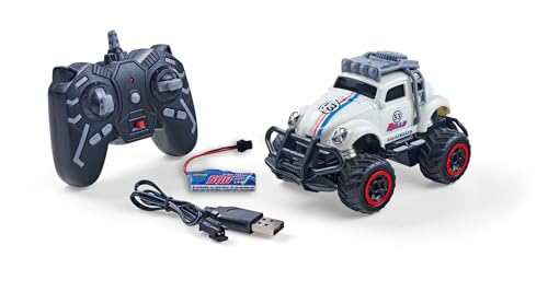 Carson 500404317 1:32 VW Beetle Rally 2.4GHz RTR Weiss - Ferngesteuertes Auto, Fahrzeug, Fahrzeit 60 min, RC Auto für Kinder, Spielzeug für Kinder von Carson