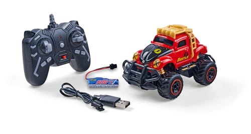 Carson 500404318 1:32 VW Beetle Rally 2.4GHz RTR rot - Ferngesteuertes Auto, Fahrzeug, Fahrzeit 60 min, RC Auto für Kinder, Spielzeug für Kinder von Carson