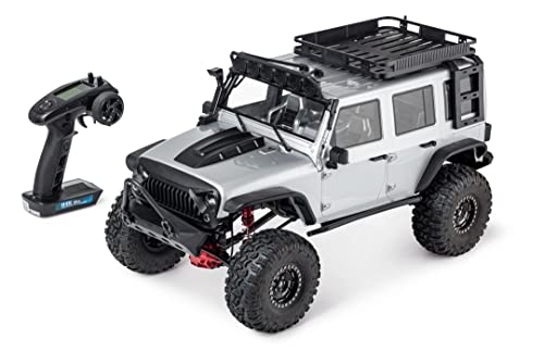 Carson 500409078 1:8 Adventure Crawler RTR Silber - RC Auto, RC Crawler, Batterien und Fernbedienung inklusive, RC Offroad von Carson