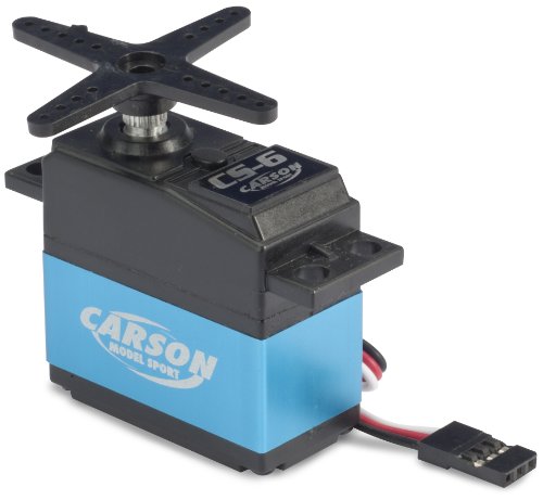 Carson 500502036 - Servo CS-6-6 kg/JR-Stecker, Zubehör für ferngesteuerte Autos, Modellbau, Hobby von Carson