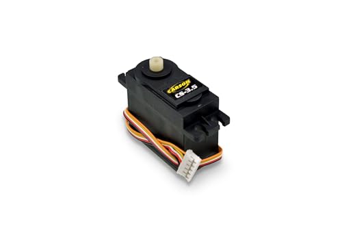 Carson 500502054 XS Lenkservo CS-3,5 3,5kg - Zubehör für ferngesteuerte Autos, Modellbau, RC Servo, RC Zubehör, Grau von Carson