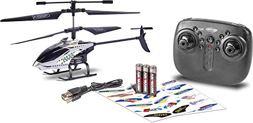 Carson 500507157 – Police Tyrann 230 Gyro 2.4GHz, 100% flugfertig, Ferngesteuerter Helikopter, Einsteiger RC Hubschrauber, inkl. Batterien und Fernsteuerung von Carson