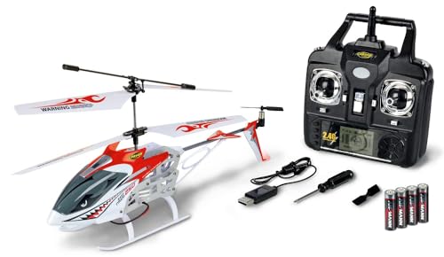 Carson 500507161 Easy Tyrann 250 rot – Ferngesteuerter Helikopter, Robustes RTF (Ready to Fly) Modell für Einsteiger, inklusive Batterien, für Kinder ab 12 Jahren von Carson