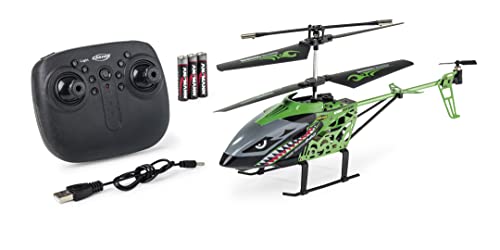 Carson 500507174 Easy Tyrann 280 2,4 GHz 100% RTF grün – RC Heli, Ferngesteuerter Helikopter, Robustes RTF (Ready to Fly) Modell für Einsteiger, inklusive Batterien, für Kinder ab 12 Jahren von Carson