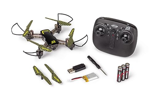 Carson 500507178 X4 Quadcopter 210-LED 100% RTF - 100% flugfertig, Ferngesteuerter, RC Quadcopter, inkl. Batterien und Fernsteuerung, RC Drohne von Carson