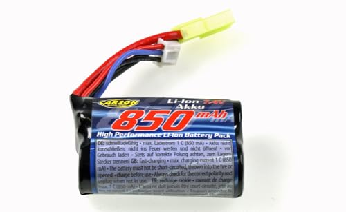 Carson 500608147 7,4V/850mAh LiION Mini-Tamiya Steckverbinder Ersatzteile, RC-Zubehör, Batterie für ferngesteuerte Boote Carson 500608147 7,4V/850mAh LiION Mini-Tamiya Steckverbinder Ersatzteile, RC-Zubehör, Batterie für ferngesteuerte Boote von Carson