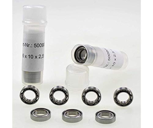 Carson 500904010 - Kugellager, 6 x 10 x 2.5 mm, 10 Stück Carson 500904010 - Kugellager, 6 x 10 x 2.5 mm, 10 Stück von Carson