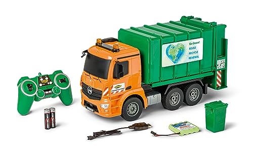 Carson 500907672 1:20 MB Arocs Müllwagen 100% RTR - 100% fahrfertig, Spielzeug LKW, Spielzeugauto, Ferngesteuerter Müllwagen, für Kinder ab 8 Jahren, Fahrzeit ca. 30 min, grün Carson 500907672 1:20 MB Arocs Müllwagen 100% RTR - 100% fahrfertig, Spielzeug LKW, Spielzeugauto, Ferngesteuerter Müllwagen, für Kinder ab 8 Jahren, Fahrzeit ca. 30 min, grün von Carson