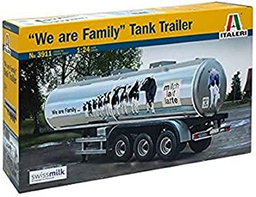 Italeri 510003911-1:24 The Familiy, Swissmilk Tank Trailer, Fahrzeug von Italeri