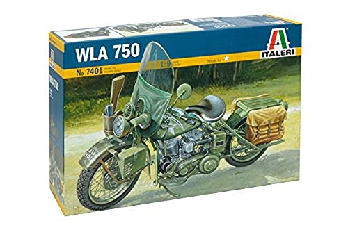 Italeri 510007401-1:9 WLA 750 US Military Motorcycles, Motorrad von Italeri