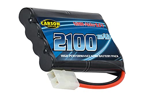 Carson Akku Power Pack 9,6V/2100mAh, Ersatzakku für RC Fahrzeuge, Zubehör, 500608184 Carson Akku Power Pack 9,6V/2100mAh, Ersatzakku für RC Fahrzeuge, Zubehör, 500608184 von Carson