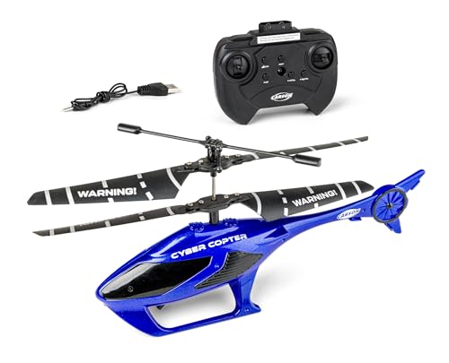 Carson Cyber Copter IR 2Ch RTF blau - Helikopter, Hubschrauber, für Einsteiger, RC Heli, ferngesteuertes Spielzeug, Remote Controled Carson Cyber Copter IR 2Ch RTF blau - Helikopter, Hubschrauber, für Einsteiger, RC Heli, ferngesteuertes Spielzeug, Remote Controled von Carson