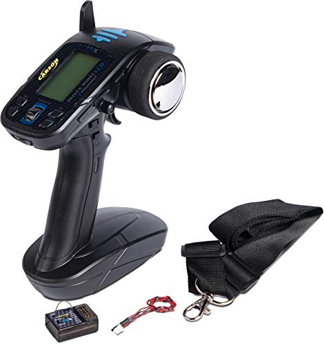 Carson FS Reflex Wheel LCD 2.4G 7 Kanal, RC Fernsteuerung, mit Empfänger, RC Sender, Modellbau, Zubehör für RC Fahrzeug/ferngesteuertes Auto, 500501016 von Carson