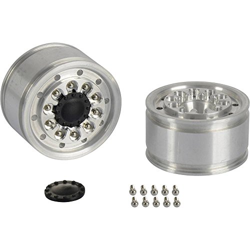 Carson Modellsport 1:14 LKW Felgen 28mm Aluminium Euro-Optik Aluminium 2St. von Carson