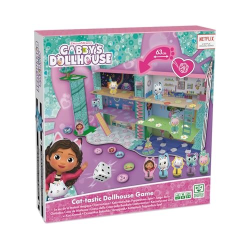 Shuffle Gabby's Dollhouse - das Katz-tastische Puppenhaus-3D Brettspiel, White von Shuffle