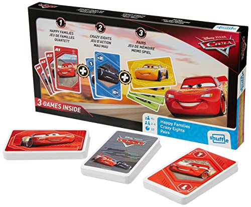 Cartamundi 108433902 Cars Kartenspiel Tripack von Cartamundi