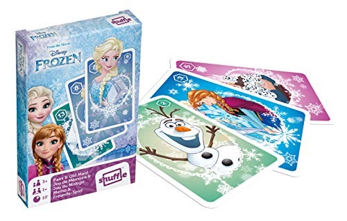 Shuffle Disney Die Eiskönigin – Paare und Old Maid Spielkarten, geeignet zum Spielen von Snap, 1 Deck, tolles Geschenk für Kinder ab 3 Jahren von Shuffle