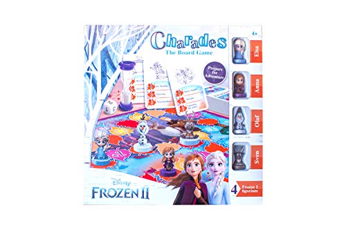 Disney Kinder im Alter von 4, 5, 6, 7 Jahren, Frozen 2 Familien-Brettspiel-Scharaden, 2 Spieler von Disney