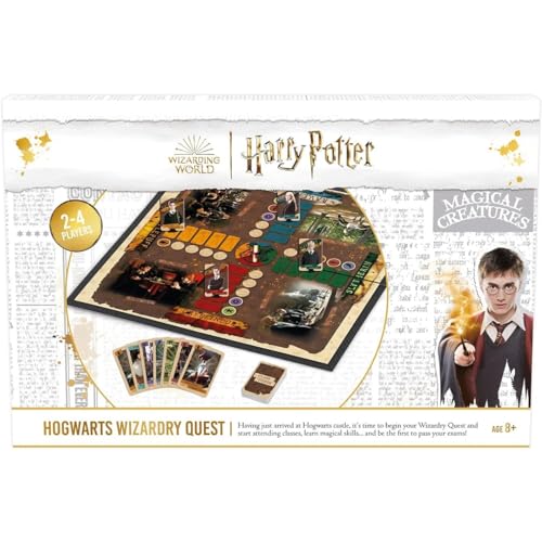 Cartamundi Harry Potter Hogwarts Wizardry Quest Brettspiel, Ruft alle Harry Potter Super-Fans Für 2 bis 4 Spieler, tolles Geschenk für Kinder ab 8 Jahren von Cartamundi