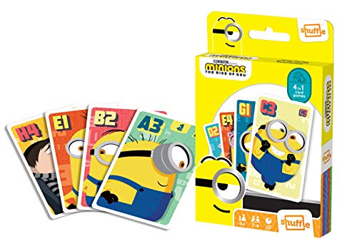 Cartamundi Shuffle Fun Minions 2 - Kartenspiel mit 4 Snap-Spielen, Familien, Paaren und Aktionsspiel von Cartamundi