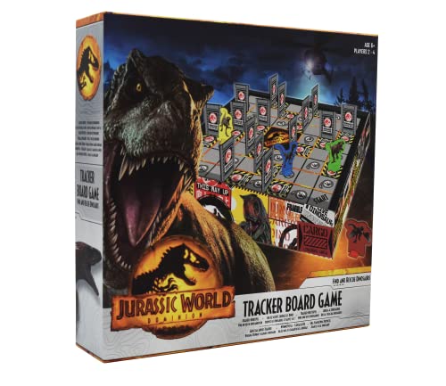 Cartamundi Jurassic World Tracker Brettspiel, Find & Rescue Dinosaurier, für 2–4 Spieler, tolles Geschenk für Kinder ab 6 Jahren von Cartamundi