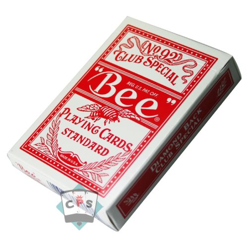 US Playing Card Company - Pokerkarten - BEE Rot von Tour de magie