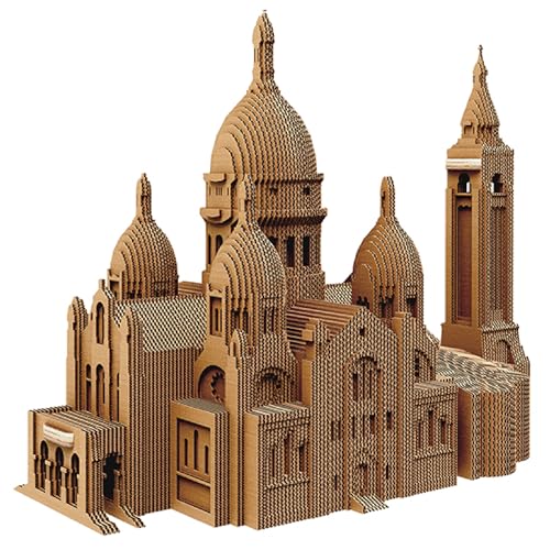CARTONIC 3D-Puzzle – Heiliges Herz Basilica – Paris – 183 Teile Cardboard 3D Jigsaw Puzzle von Cartonic