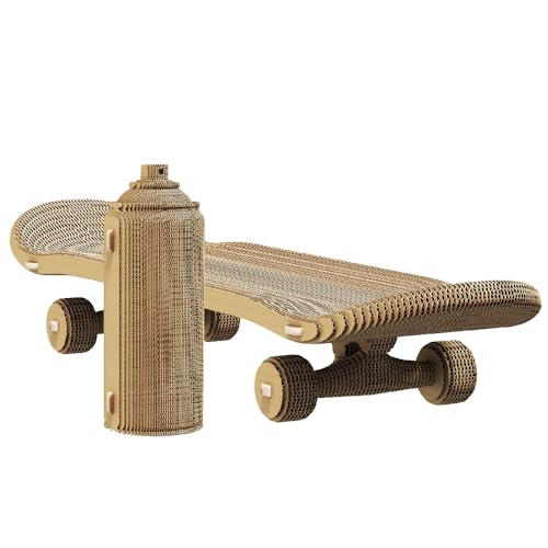 Cartonic 3D-Puzzle Skateboard - 194 Teile, Karton, Modern, Unisex, 14+, Anfänger, Urban Culture, 19 x 8 x 29 cm, 1 Set, 1 Stück Cartonic 3D-Puzzle Skateboard - 194 Teile, Karton, Modern, Unisex, 14+, Anfänger, Urban Culture, 19 x 8 x 29 cm, 1 Set, 1 Stück von Cartonic