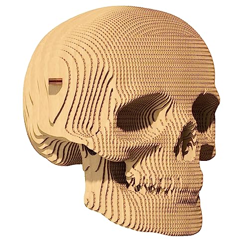 Erleben Sie die Verzauberung der 3D-Puzzle- CARTONIC - Skull: eine faszinierende Reise des Zusammenstellens und der Kreativität - Puzzle aus Karton - der Karton verwandelt Sich in eine Relief-Figur. von Cartonic