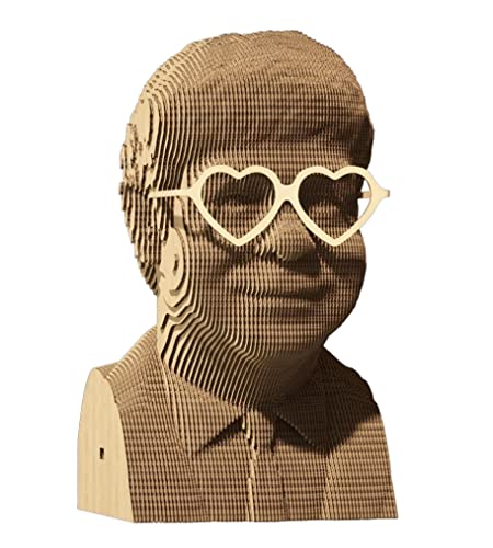 3D-Puzzle aus Karton Skulptur Motiv: Elton John, Alter ab 14 Jahre, 118 Teile, ca. 18 cm H 3D-Puzzle aus Karton Skulptur Motiv: Elton John, Alter ab 14 Jahre, 118 Teile, ca. 18 cm H von CARTONIC