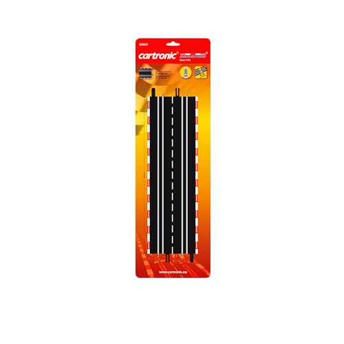 Cartronic Car-Speed Doppelgerade (2 Stück), Maßstab 1:43, Länge jeweils 35,4 cm - Zubehör für Cartronic Car-Speed Autorennbahn - für Kinder ab 6 Jahren von Cartronic