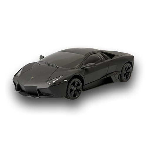 Cartronic RC Fahrzeug Lamborghini Reventon - ferngesteuertes Auto - Spielzeug-PKW 1:24 - Schwarz - Remote Control car für Kinder ab 8 Jahren von Cartronic