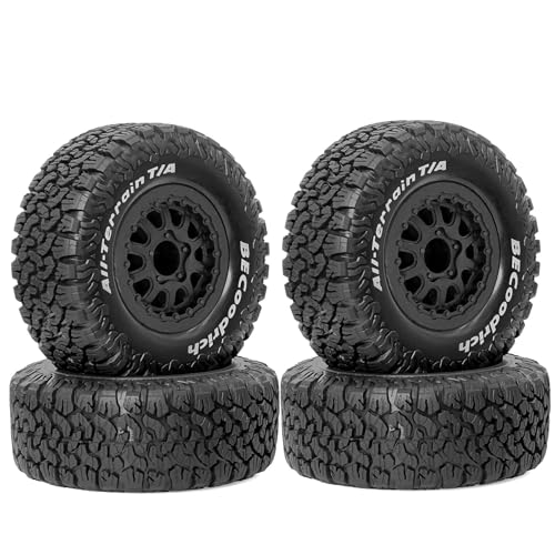 4 Stück RC-Auto-Gummi-Reifenrad, 113 x 48 mm, Sechskant-Nabe, 12 mm, RC-Ersatzteile für 1/10 Baja Slash Rey ZD Racing VRX UD HPI Short Course Truck RC Car 4 Stück RC-Auto-Gummi-Reifenrad, 113 x 48 mm, Sechskant-Nabe, 12 mm, RC-Ersatzteile für 1/10 Baja Slash Rey ZD Racing VRX UD HPI Short Course Truck RC Car von Caruner