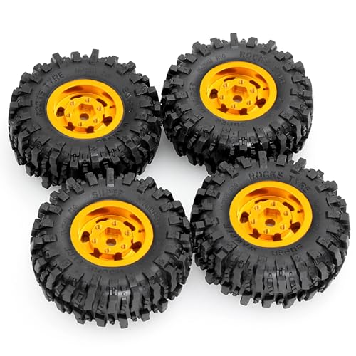 4 Stück RC Metall-Radnaben-Reifen RC Ersatzteile für 1/24 Axial SCX24 FCX24 Crawler RC Car 4 Stück RC Metall-Radnaben-Reifen RC Ersatzteile für 1/24 Axial SCX24 FCX24 Crawler RC Car von Caruner