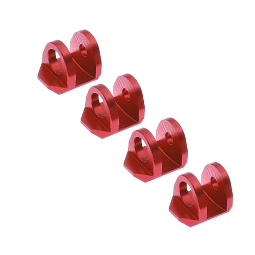 Aluminium 7075 Stoßdämpfer-Schutz-Set, RC, verbesserte Teile für ARRMA 1/18 4WD Granit GROM 1/14 Typhon GROM 1/16 Mojave GROM RC Auto (rot) von Caruner