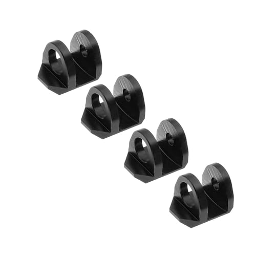 Aluminium 7075 Stoßdämpfer-Schutz-Set, RC, verbesserte Teile für ARRMA 1/18 4WD Granit GROM 1/14 Typhon GROM 1/16 Mojave GROM RC Auto (schwarz) von Caruner