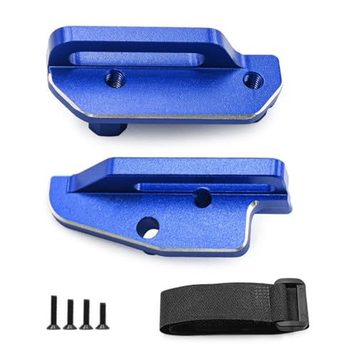 Aluminium-Batterie-Befestigungssitz #8327 RC verbesserte Teile für TRAXXAS 1/10 4-TEC Drift Ford Mustang Hinterradantrieb ON-Road Drift RC CAR-105237-4 (blau) von Caruner