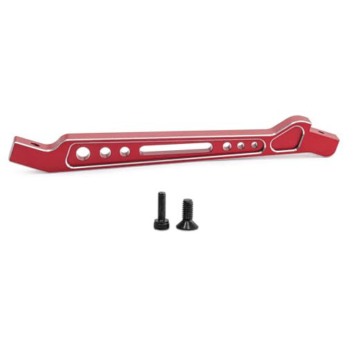 Aluminium-Druckplatte für Vorderlenkung, RC, verbesserte Teile für ARRMA 1/8 6S Typhon RC Auto (rot) von Caruner