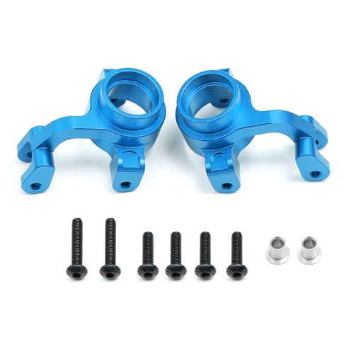 Aluminium-Frontlenkbecher, RC, verbesserte Teile für MJX 1/7 7303 RC Auto (blau) von Caruner