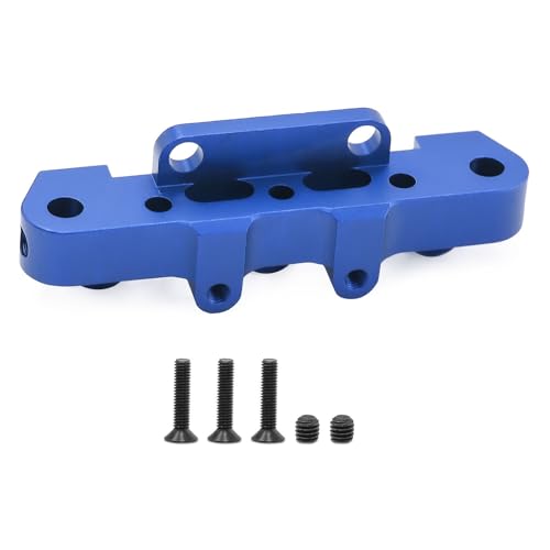 Aluminium-Frontstoßstangen-Arm, Code RC, verbesserte Teile für ARRMA 1/8 Karton Outcast Talion Typhon RC Auto (blau) von Caruner