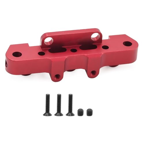 Aluminium-Frontstoßstangen-Arm, Code RC, verbesserte Teile für ARRMA 1/8 Karton Outcast Talion Typhon RC Auto (rot) von Caruner