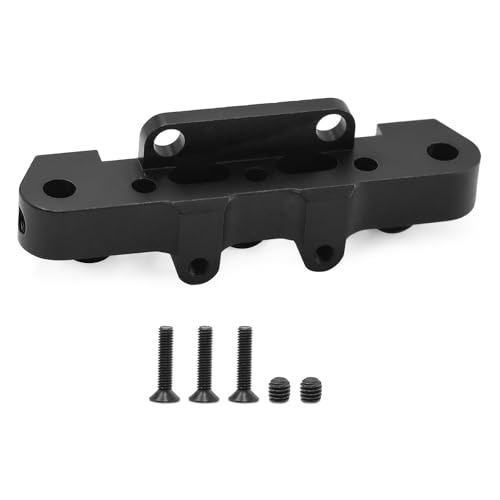 Aluminium-Frontstoßstangen-Arm, Code RC, verbesserte Teile für ARRMA 1/8 Karton Outcast Talion Typhon RC Auto (schwarz) von Caruner