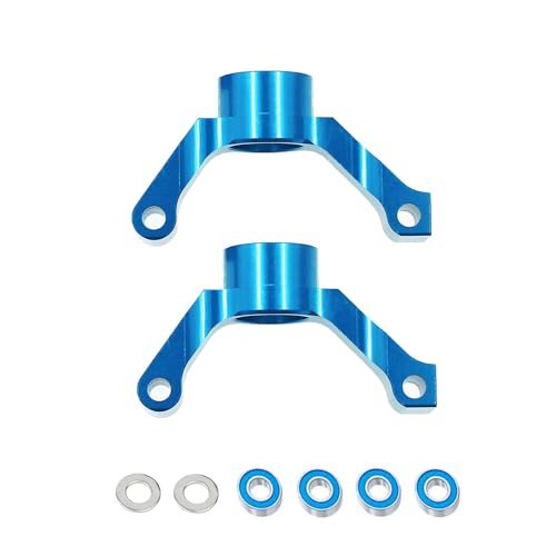 Aluminium-Hinterachs-Sitz, 3 Grad, RC, verbesserte Teile für Tamiya TT02 RC Auto (blau) von Caruner