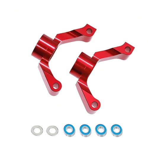 Aluminium-Hinterachs-Sitz, 3 Grad, RC, verbesserte Teile für Tamiya TT02 RC Auto (rot) von Caruner