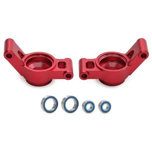 Aluminium-Hinterrad-Achs-Sitz, RC, verbesserte Teile für Traxxas Mini Maxx Mini XRT RC Auto (rot) von Caruner