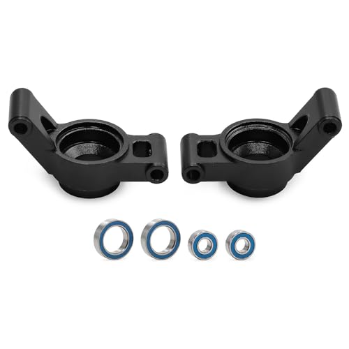 Aluminium-Hinterrad-Achs-Sitz, RC, verbesserte Teile für Traxxas Mini Maxx Mini XRT RC Auto (schwarz) von Caruner