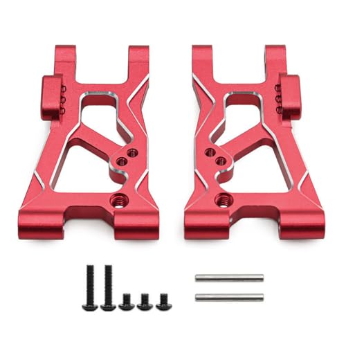 Aluminium Hinterradaufhängung #8331 RC verbesserte Teile für TRAXXAS 1/10 4-TEC Drift Ford Mustang Hinterradantrieb ON-Road Drift RC CAR-105237-4 (rot) von Caruner